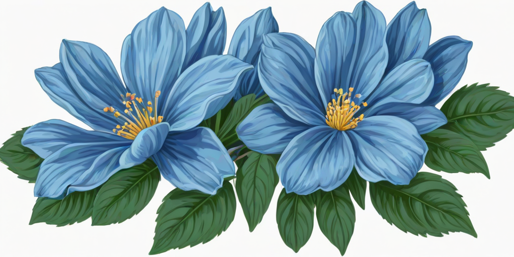 blue flower clip art