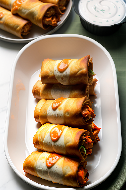 buffalo chicken egg rolls air fryer