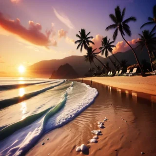 beach wallpaper sunset