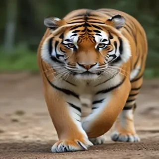 transparent tiger