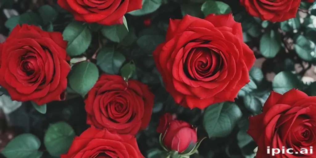 red roses aesthetic