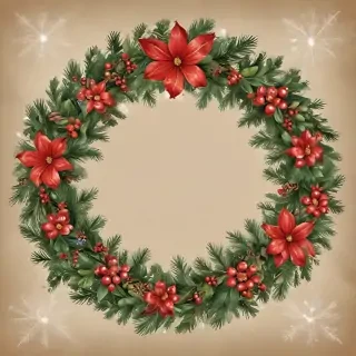 christmas wreath clip art