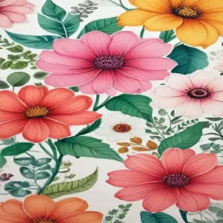 flower drawings color