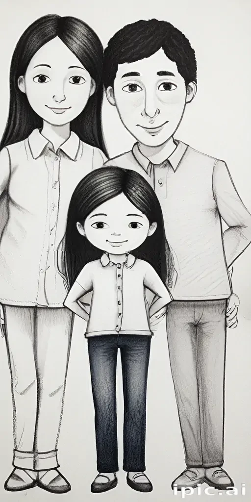 drawings of family