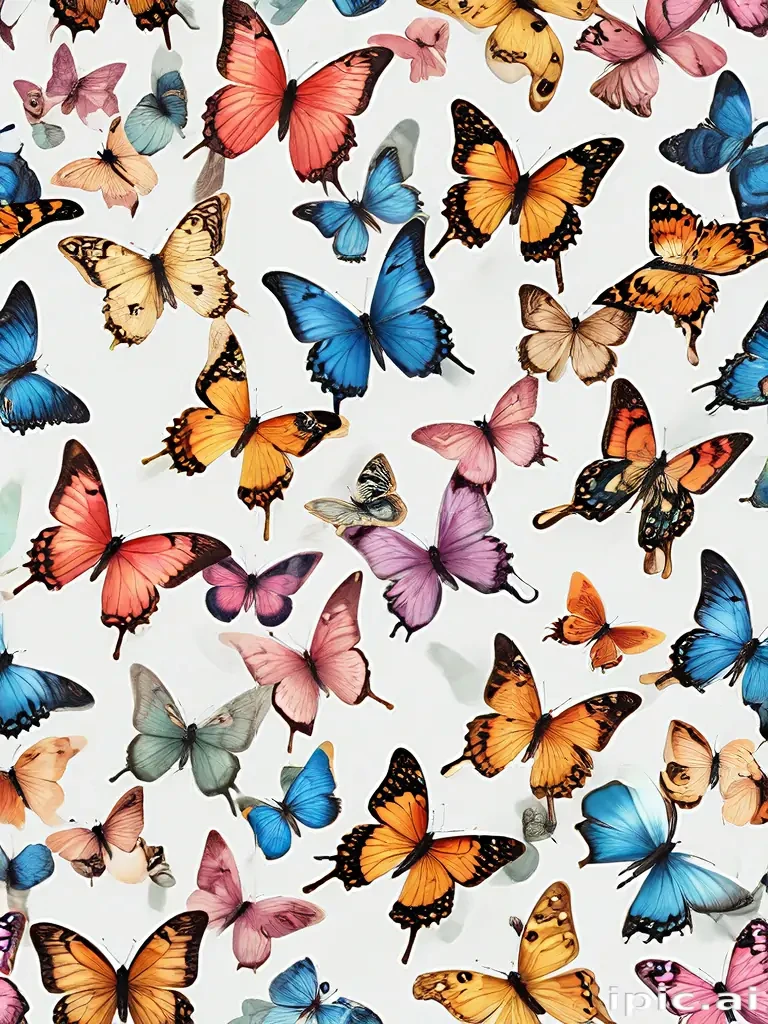 butterflies transparent background