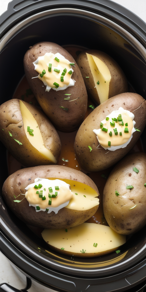 crock pot baked potatoes without foil