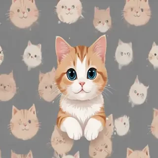 cute cat cartoon wallpaper
