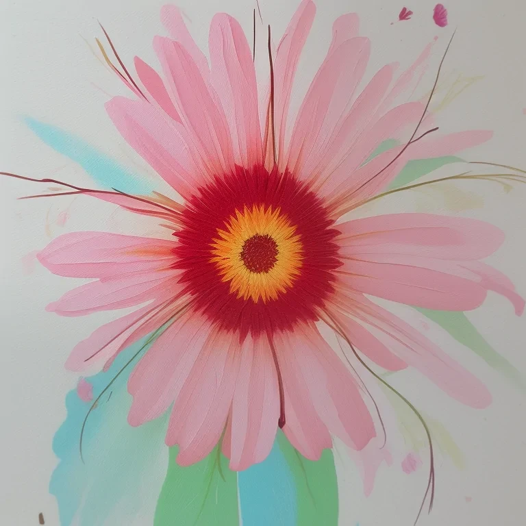 aesthetic flower painting