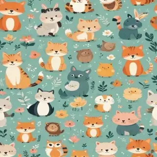 cute animal background