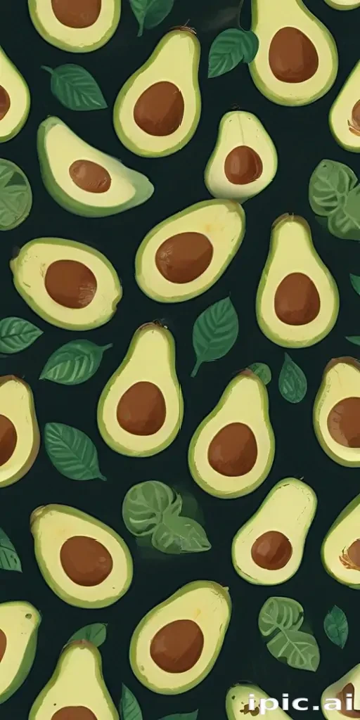 cute avocado wallpaper