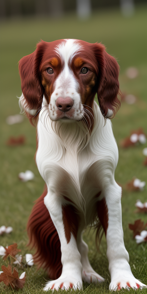 irish red and white setter