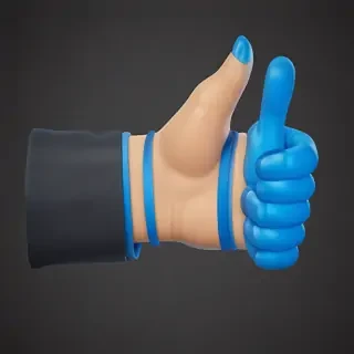 blue thumbs up emoji