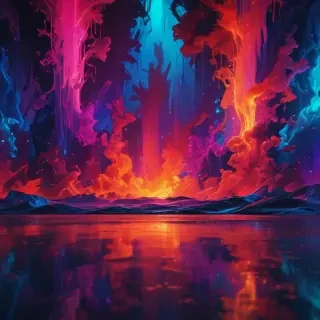 neon color background