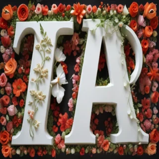 floral letters