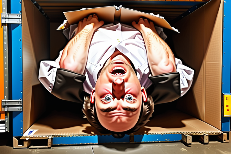 something large stored upside down