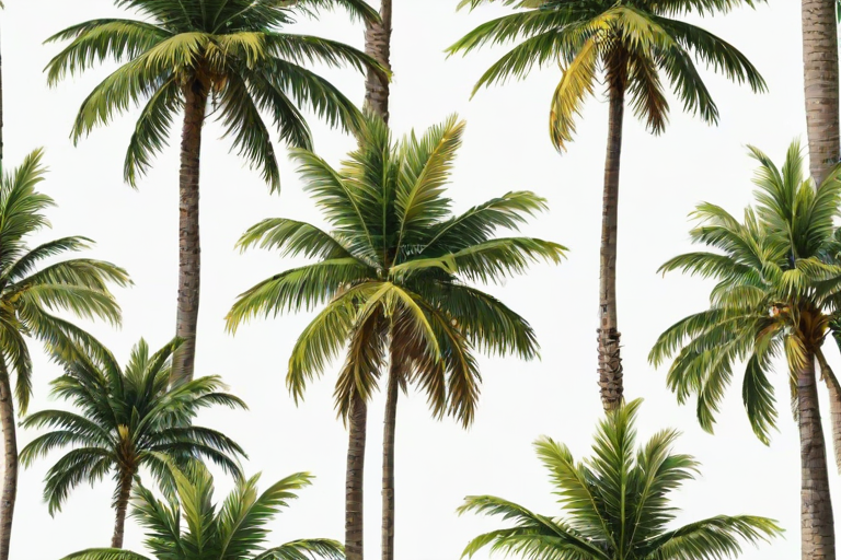 palm trees transparent