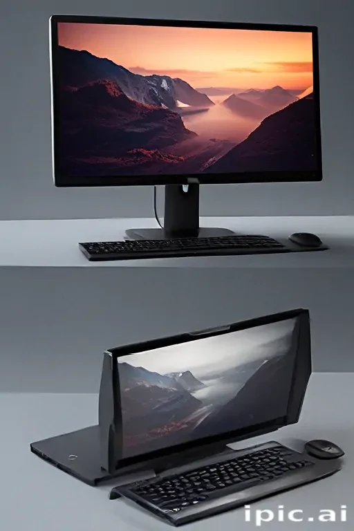 computer mockup