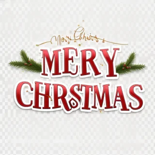merry christmas transparent