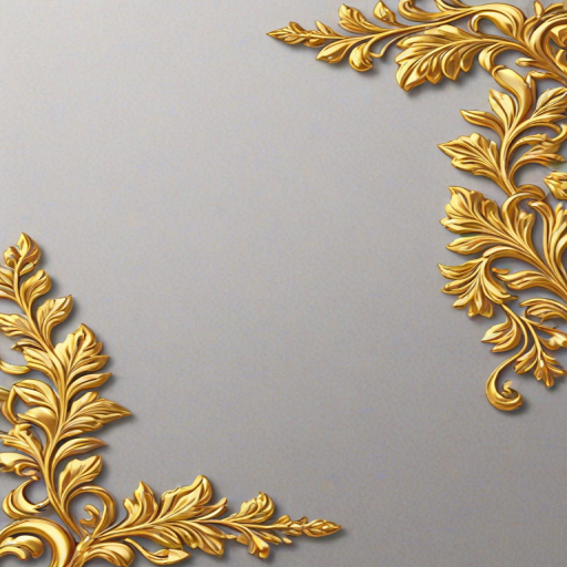 transparent background gold border
