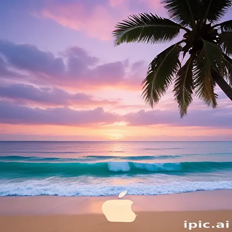 ios beach wallpaper