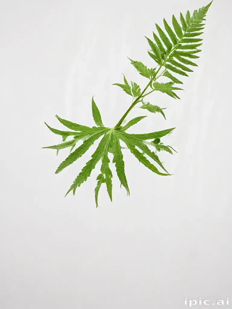 green on white background