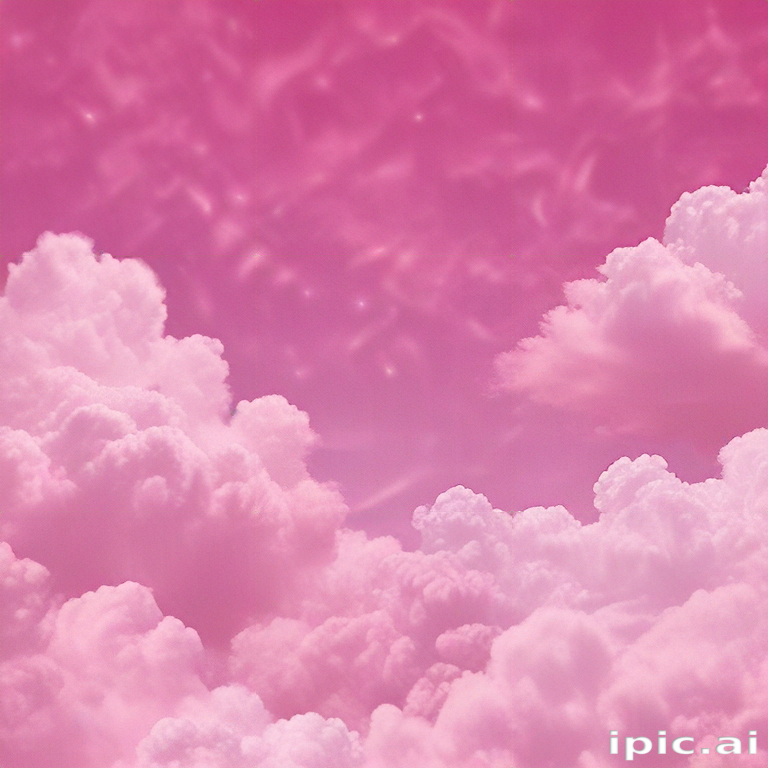 Soft Pink Clouds Against a Dreamy Sky Filled with Serenity