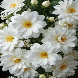 background white flower
