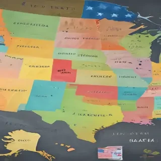 usa map with states