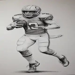 football drawing