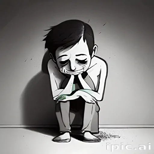 cartoon images of depression