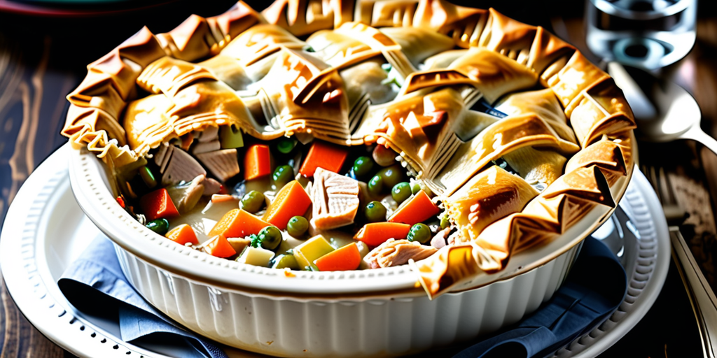 chicken pot pie with phyllo pastry