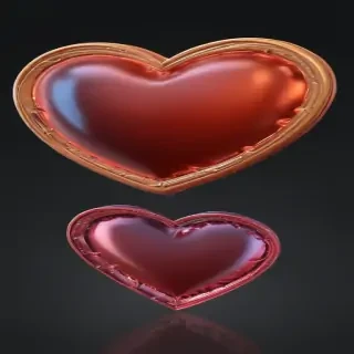 glow heart png