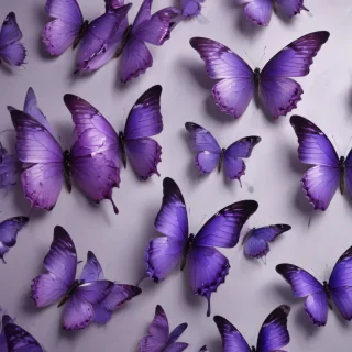purple butterflies