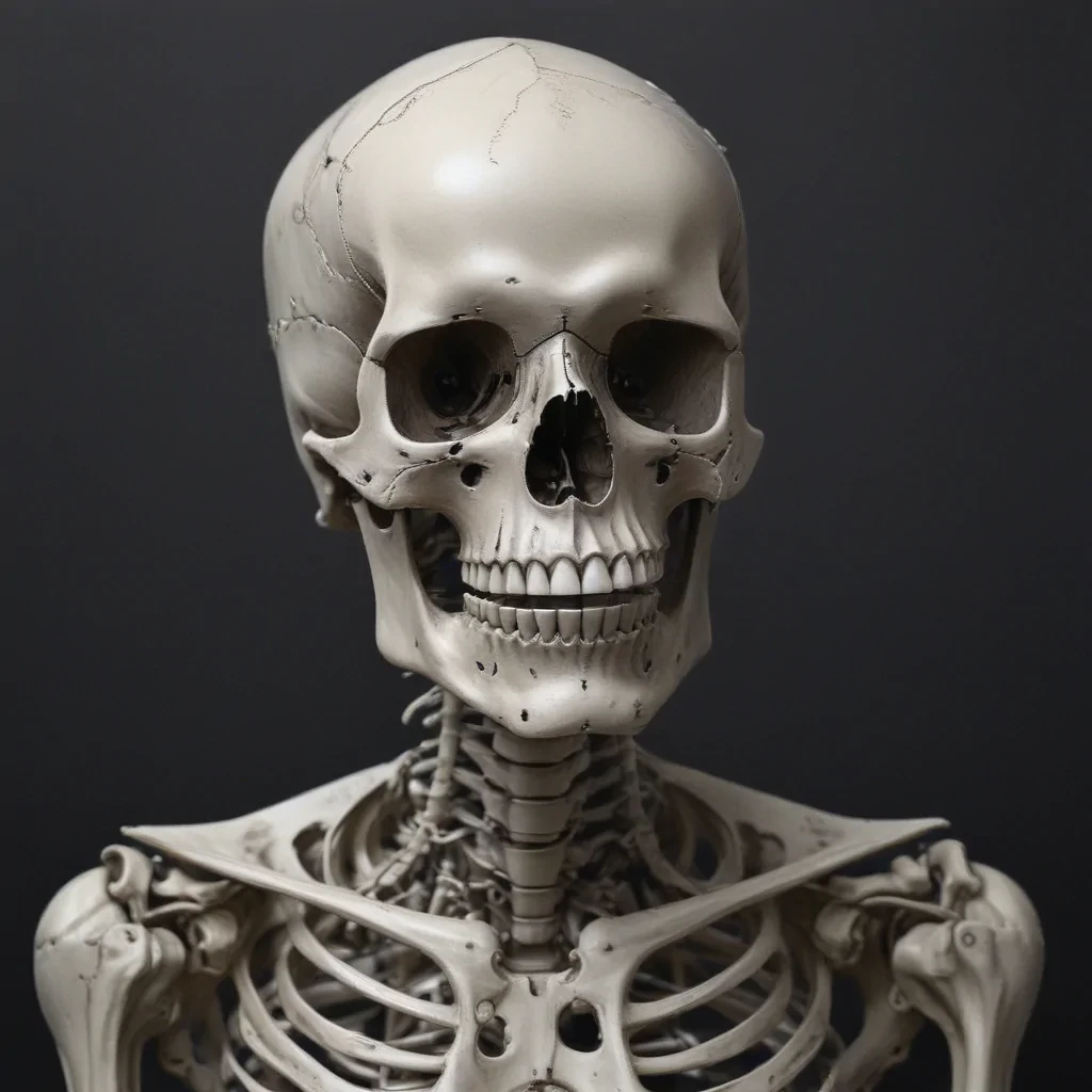 creative skeleton drawings