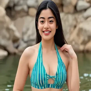 rashmika in bikini
