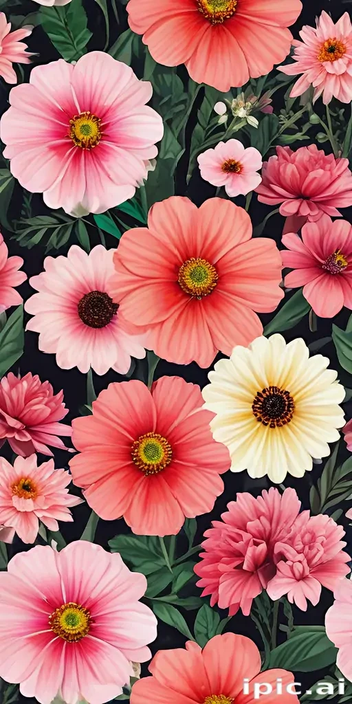 flowers with no background