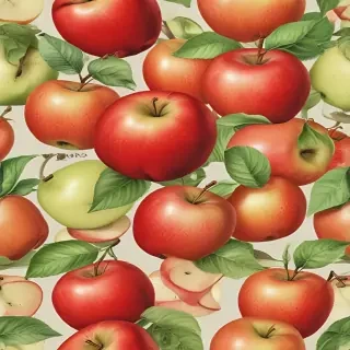 drawn apples
