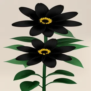 black flower png