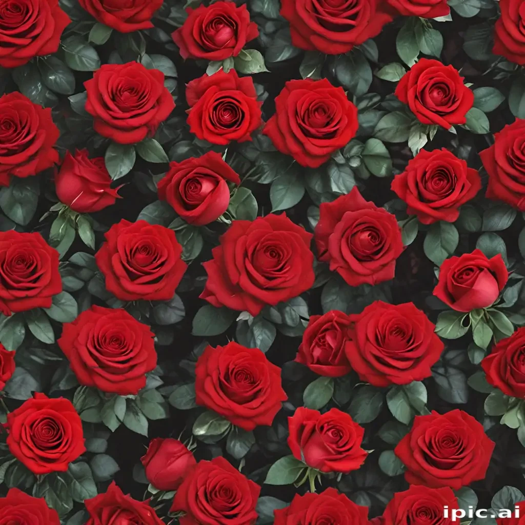 red roses aesthetic