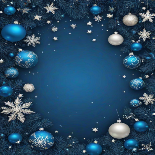 blue christmas bg