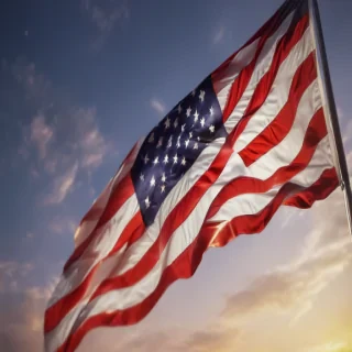 american flag aesthetic