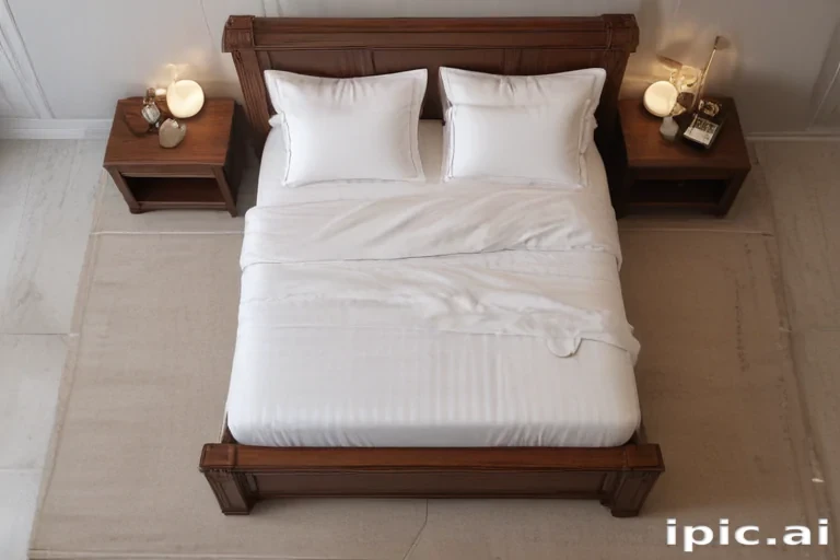 bed top view