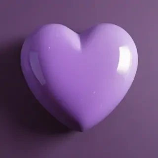 purple aesthetic heart