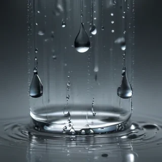 water droplets transparent