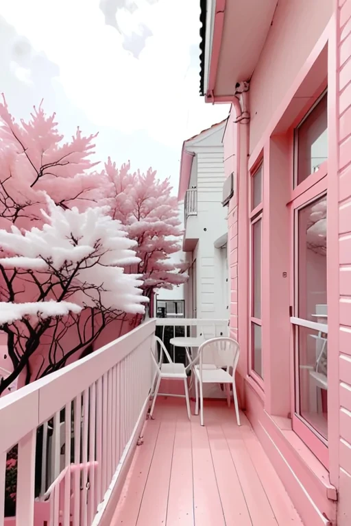 pink and white aesthetic