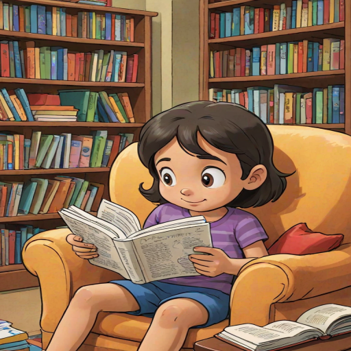 reading cartoon