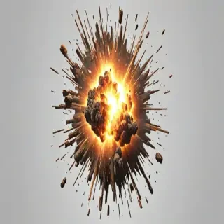 explosion transparent background