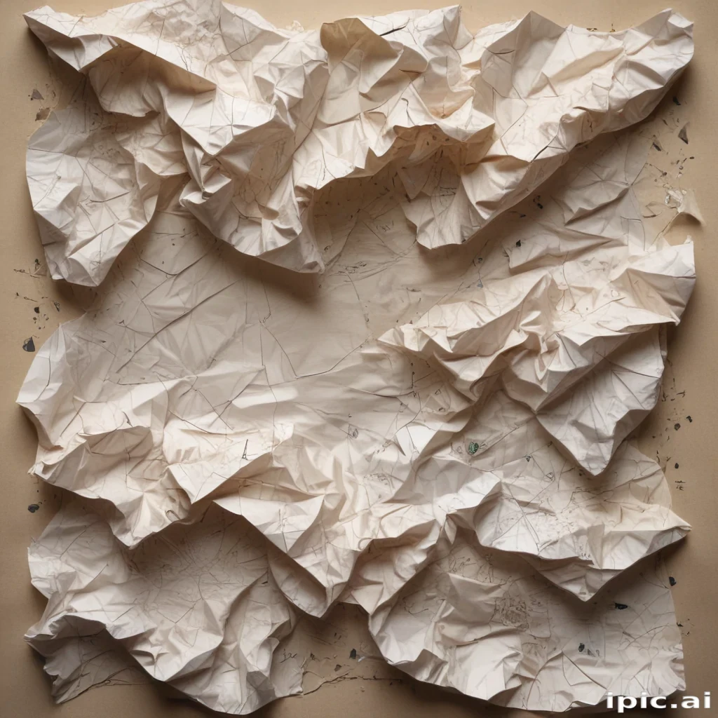 crumpled paper overlay
