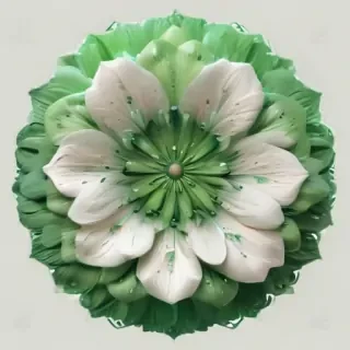 green flower png