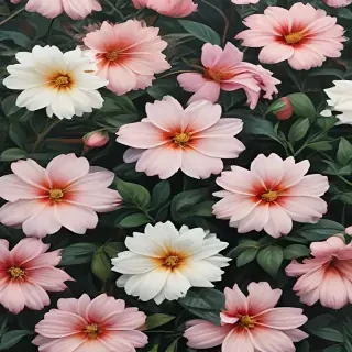aesthetic flower painting